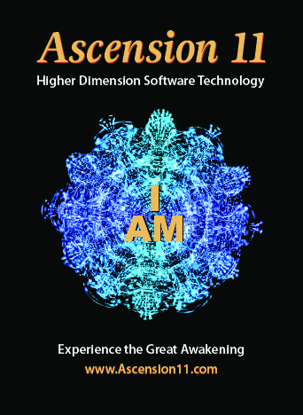 Ascension 11 postcard: I AM, Higher Dimension Software Technology